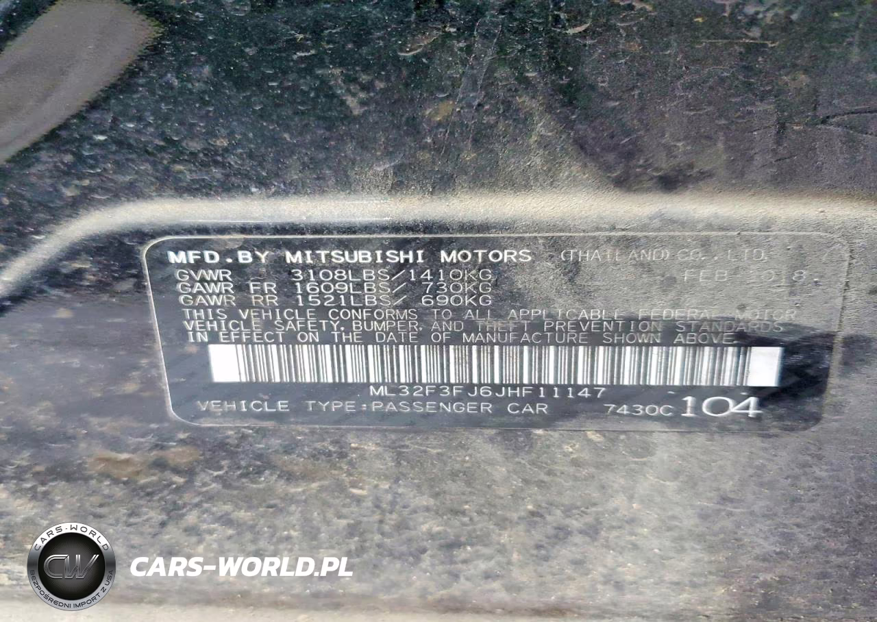 2018 Mitsubishi Mirage G4 Es VIN:ML32F3FJ6JHF11147 - 12