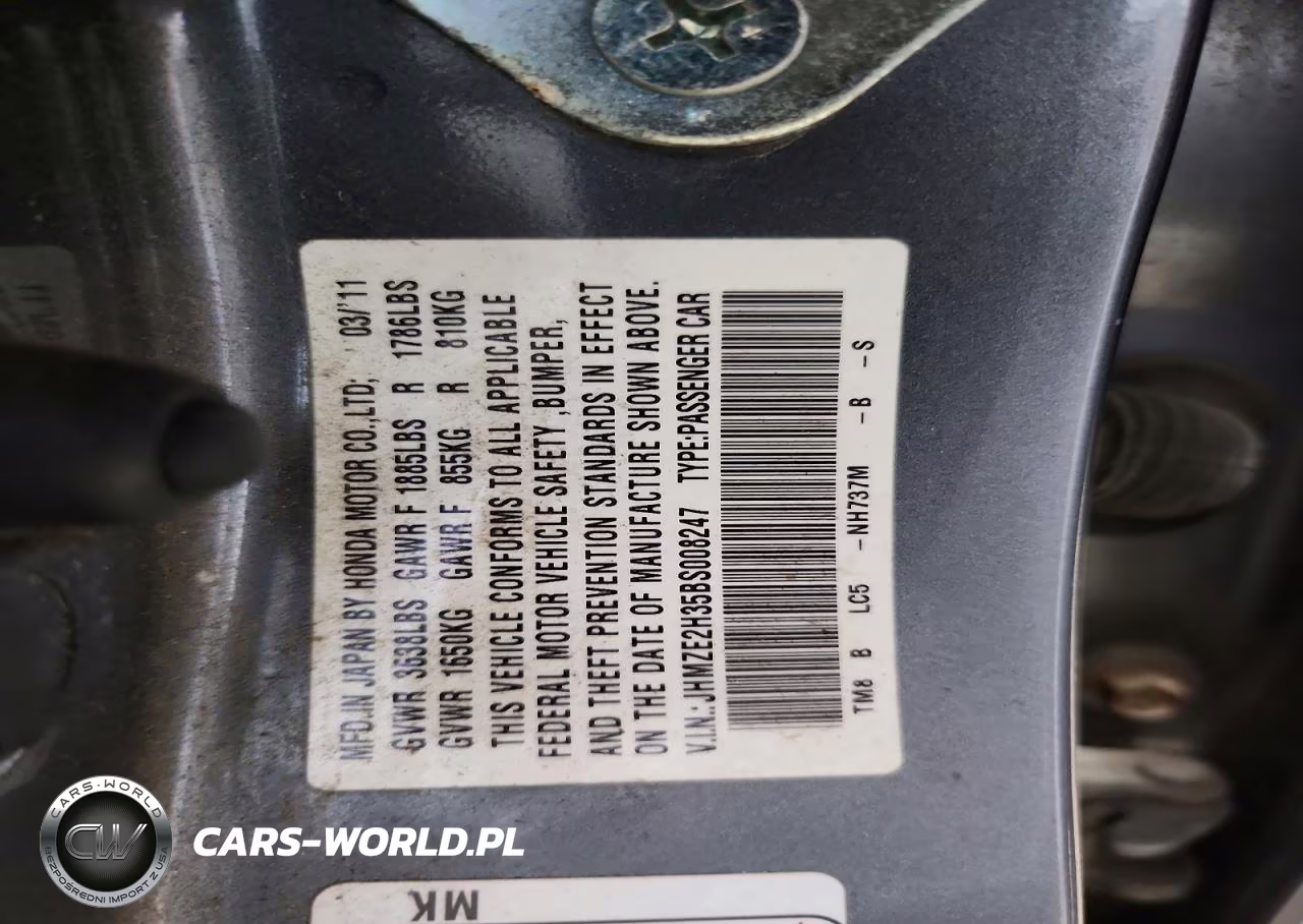 2011 Honda Insight VIN:JHMZE2H35BS008247 - 12