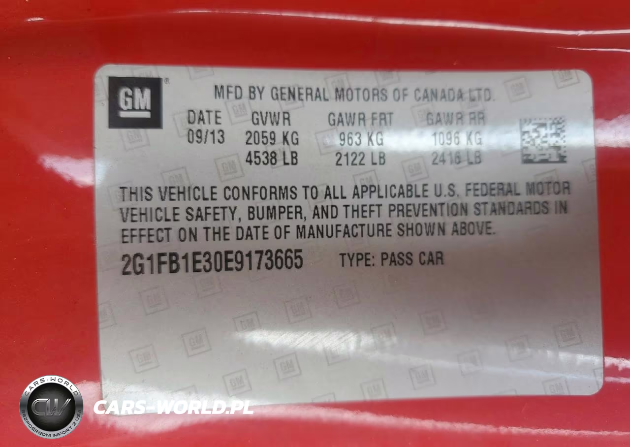 2014 Chevrolet Camaro Lt VIN:2G1FB1E30E9173665 - 13