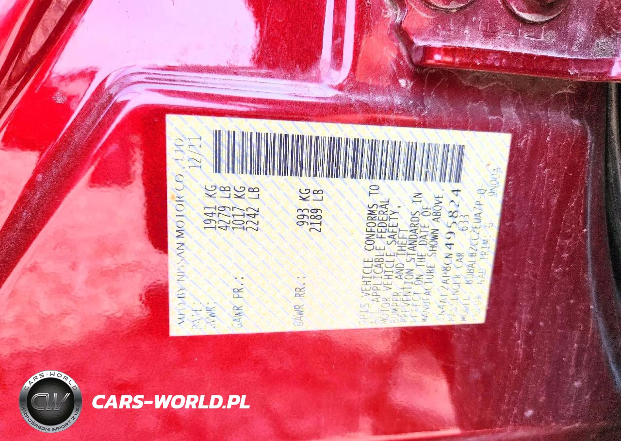 2012 Nissan Altima 2.5 VIN:1N4AL2AP8CN495824 - 12