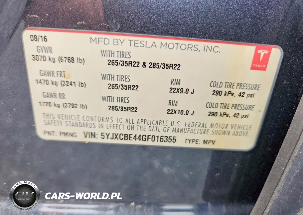2016 Tesla Model X VIN:5YJXCBE44GF016355 - 13
