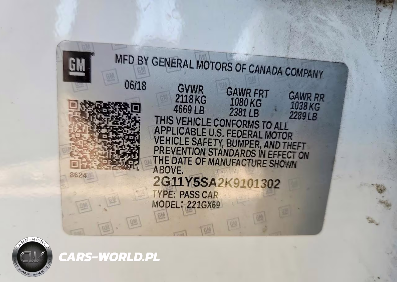 2019 Chevrolet Impala Ls VIN:2G11Y5SA2K9101302 - 12