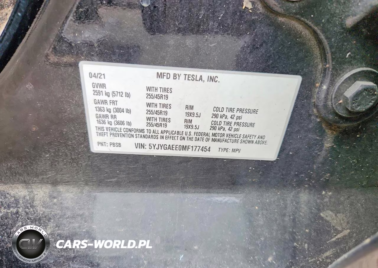 2021 Tesla Model Y VIN:5YJYGAEE0MF177454 - 13