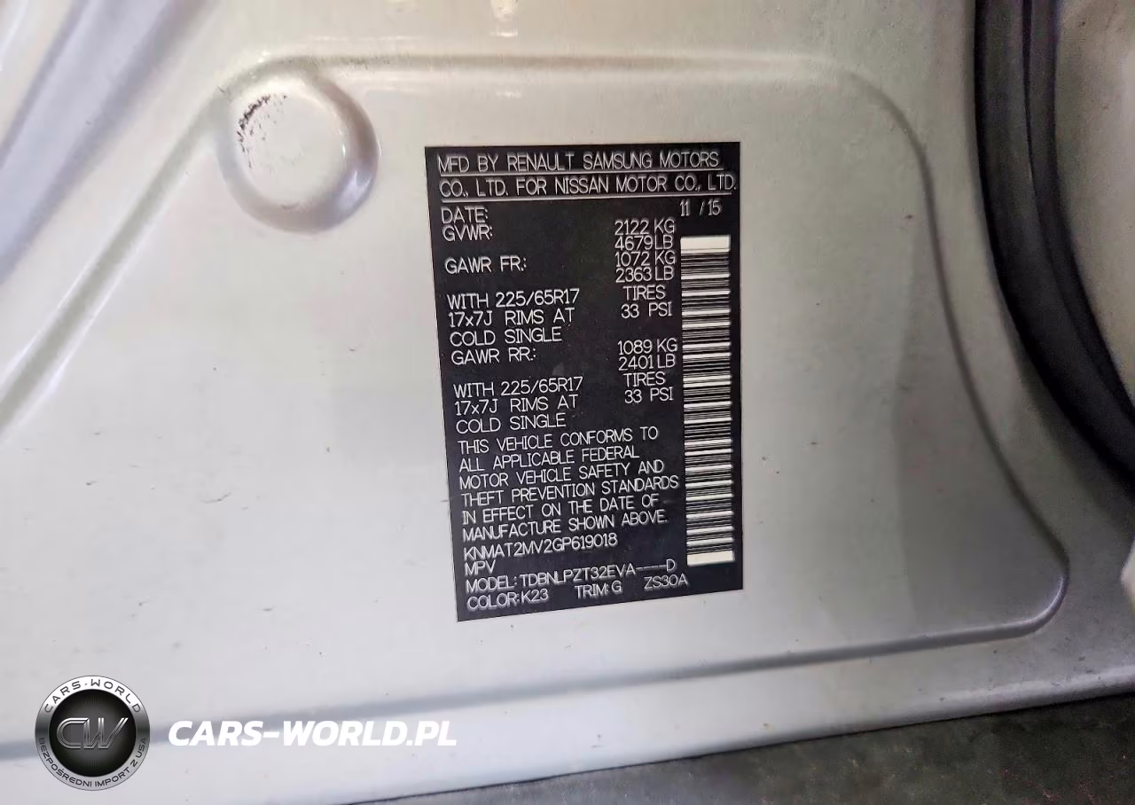 2016 Nissan Rogue S VIN:KNMAT2MV2GP619018 - 13