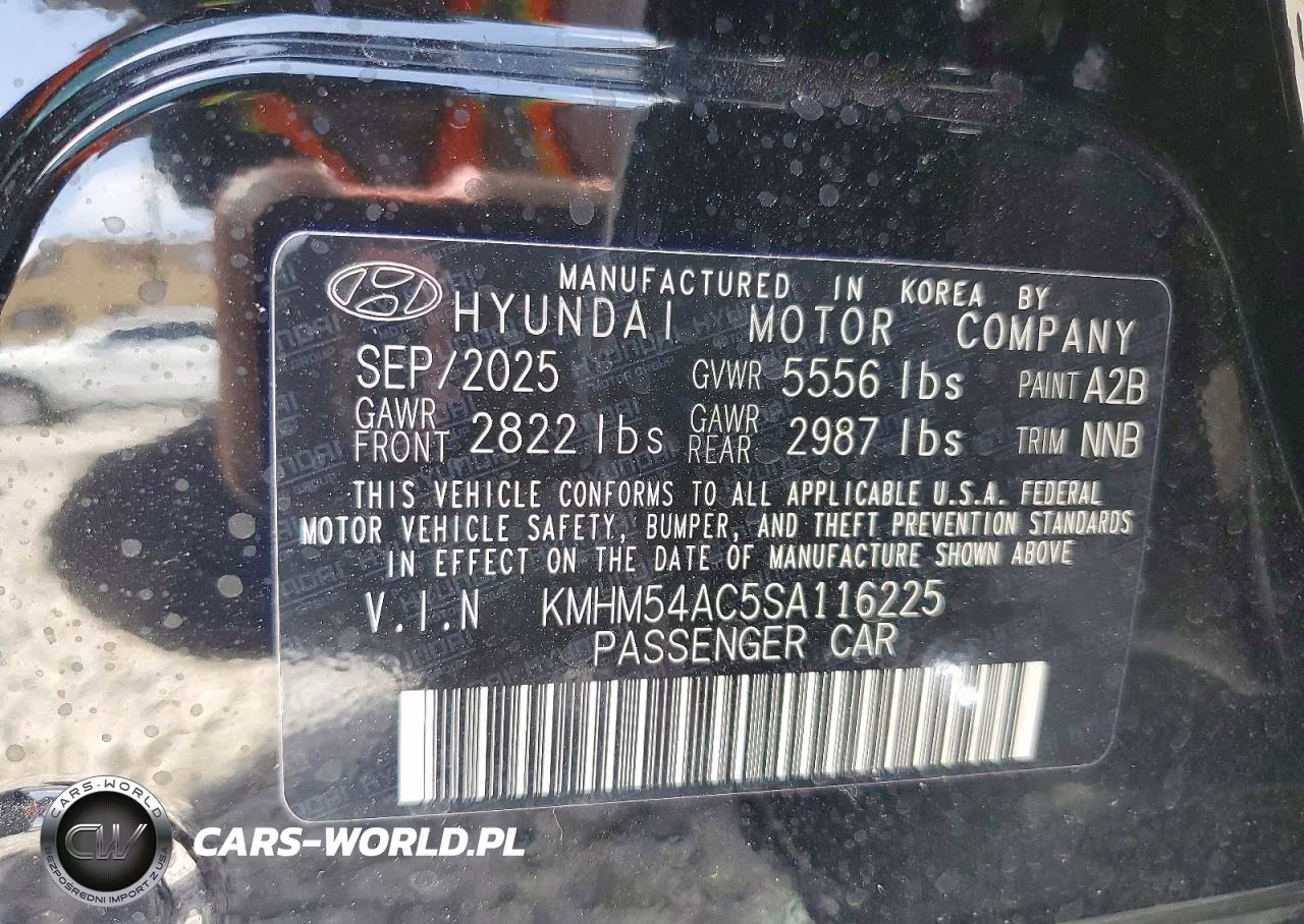 2025 Hyundai Ioniq 6 Limited VIN:KMHM54AC5SA116225 - 13