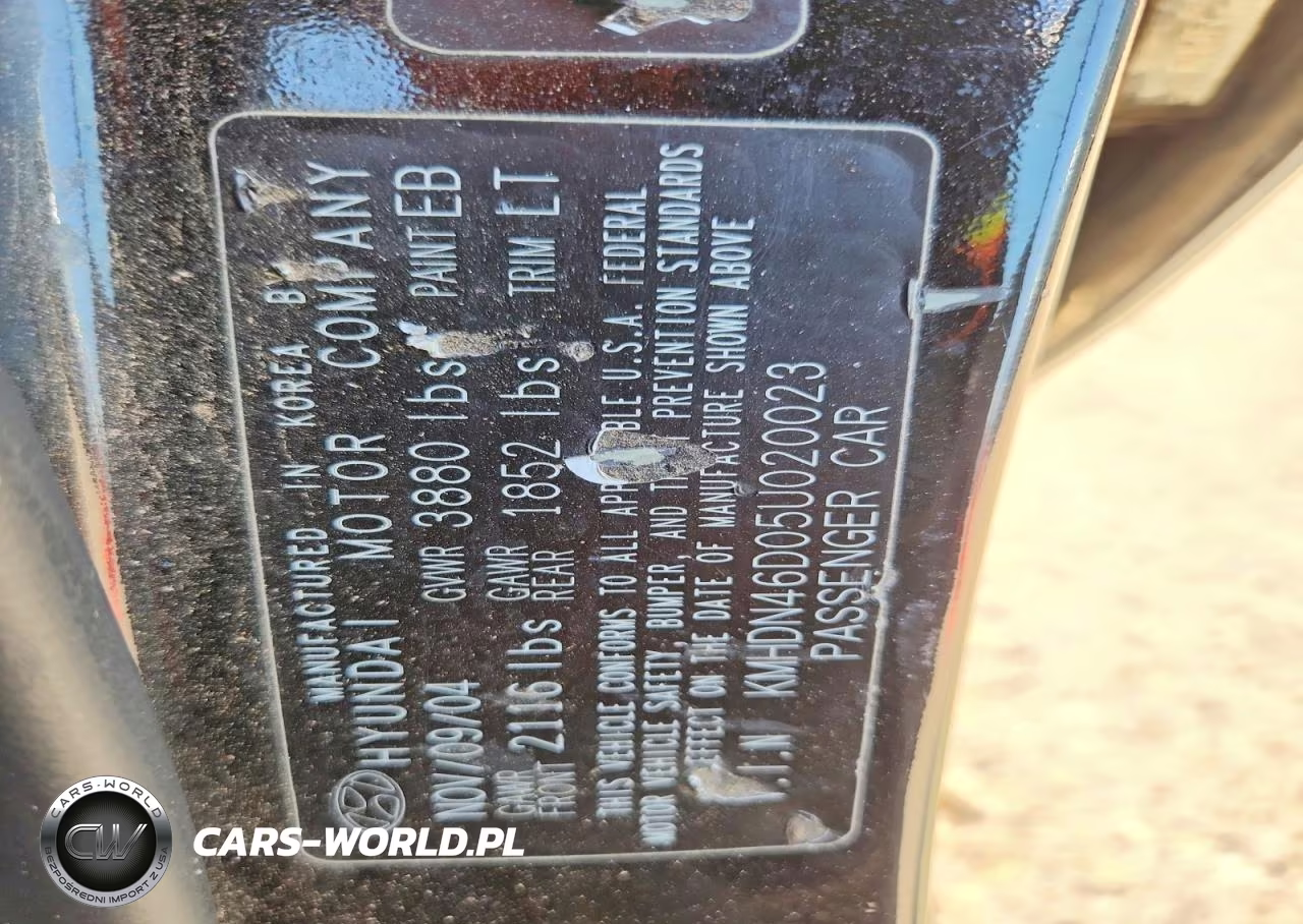 2005 Hyundai Elantra Gls VIN:KMHDN46D05U020023 - 12