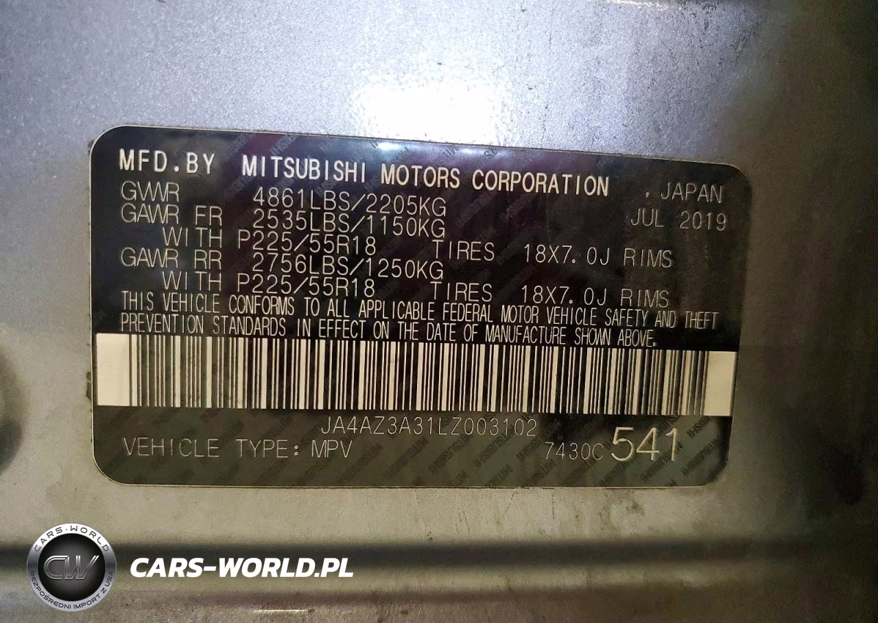 2020 Mitsubishi Outlander Se VIN:JA4AZ3A31LZ003102 - 13