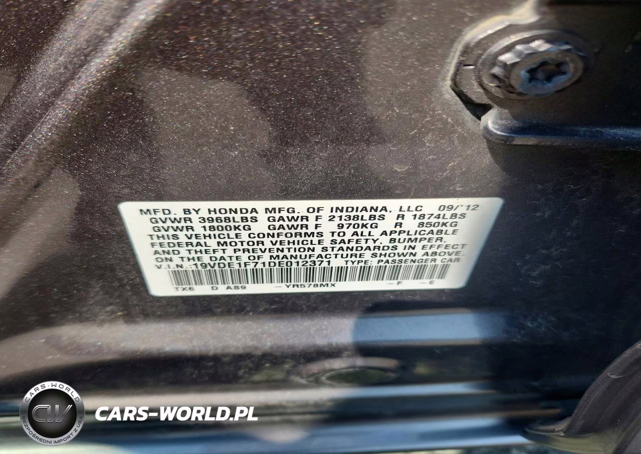 2013 Acura Ilx VIN:19VDE1F71DE012371 - 12