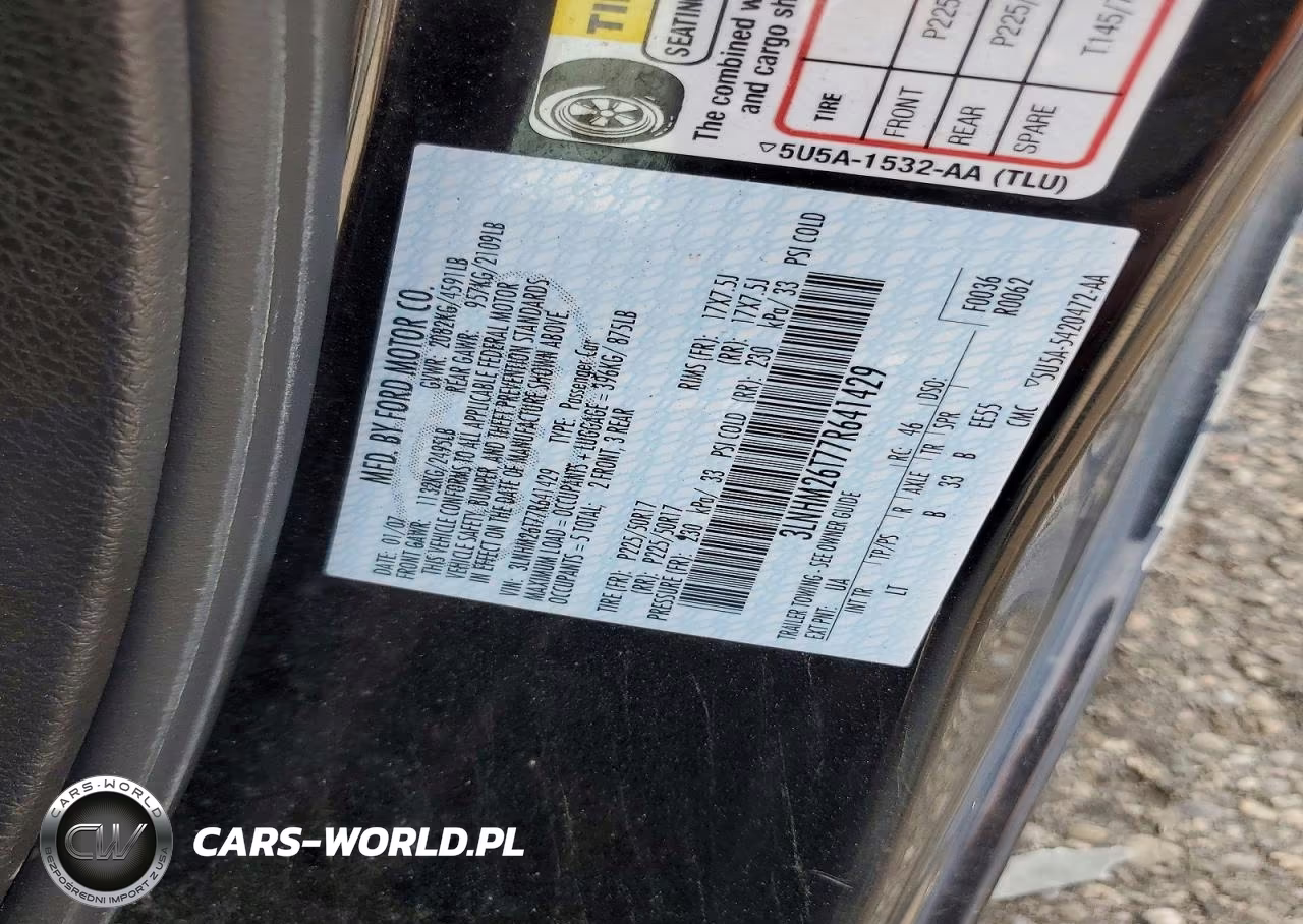 2007 Lincoln Mkz VIN:3LNHM26T77R641429 - 12