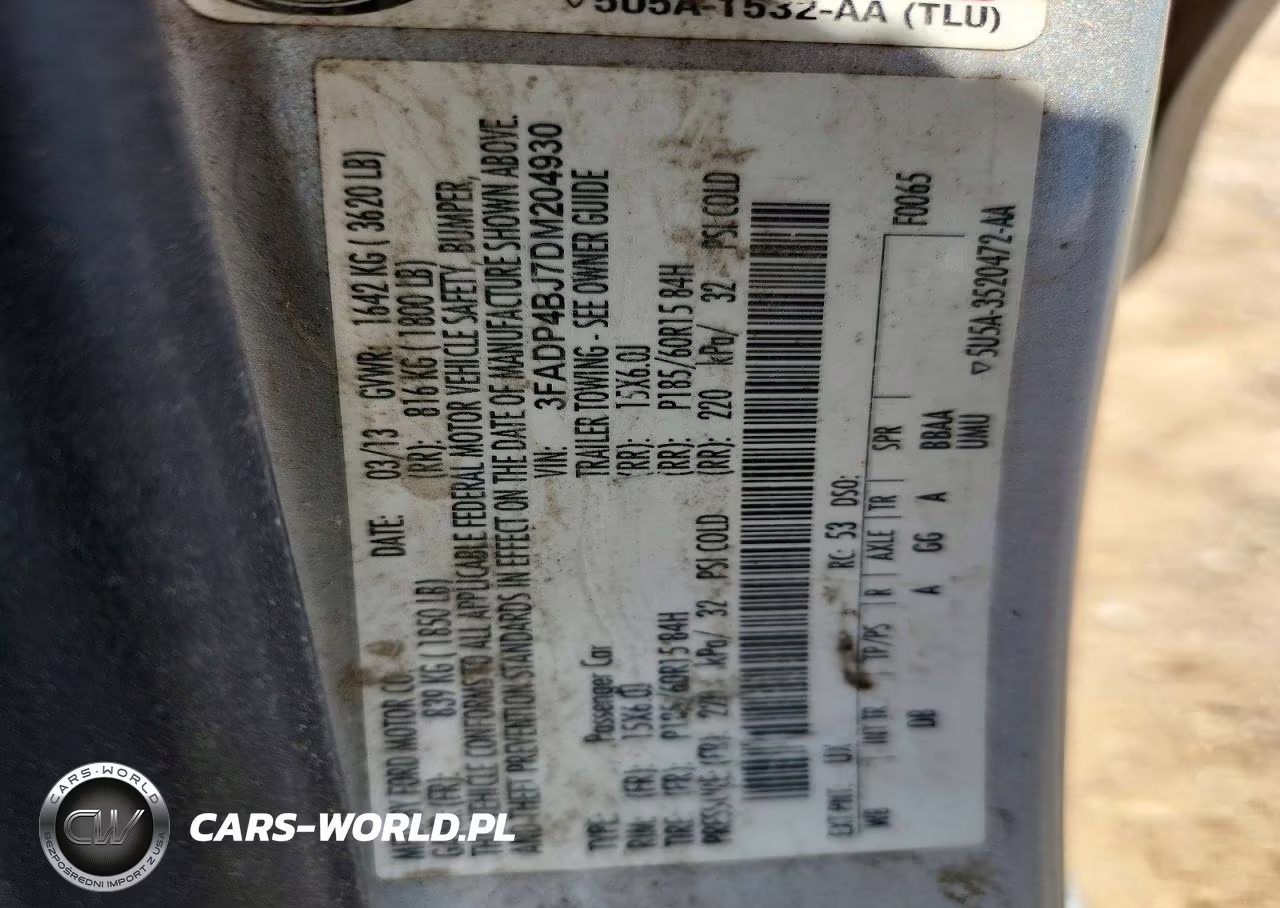 2013 Ford Fiesta Se VIN:3FADP4BJ7DM204930 - 12
