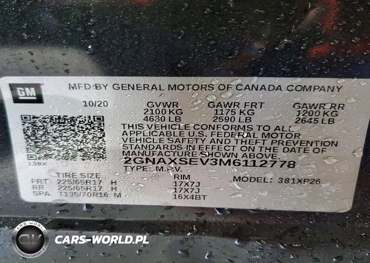 2021 Chevrolet Equinox Ls VIN:2GNAXSEV3M6112778 - 13
