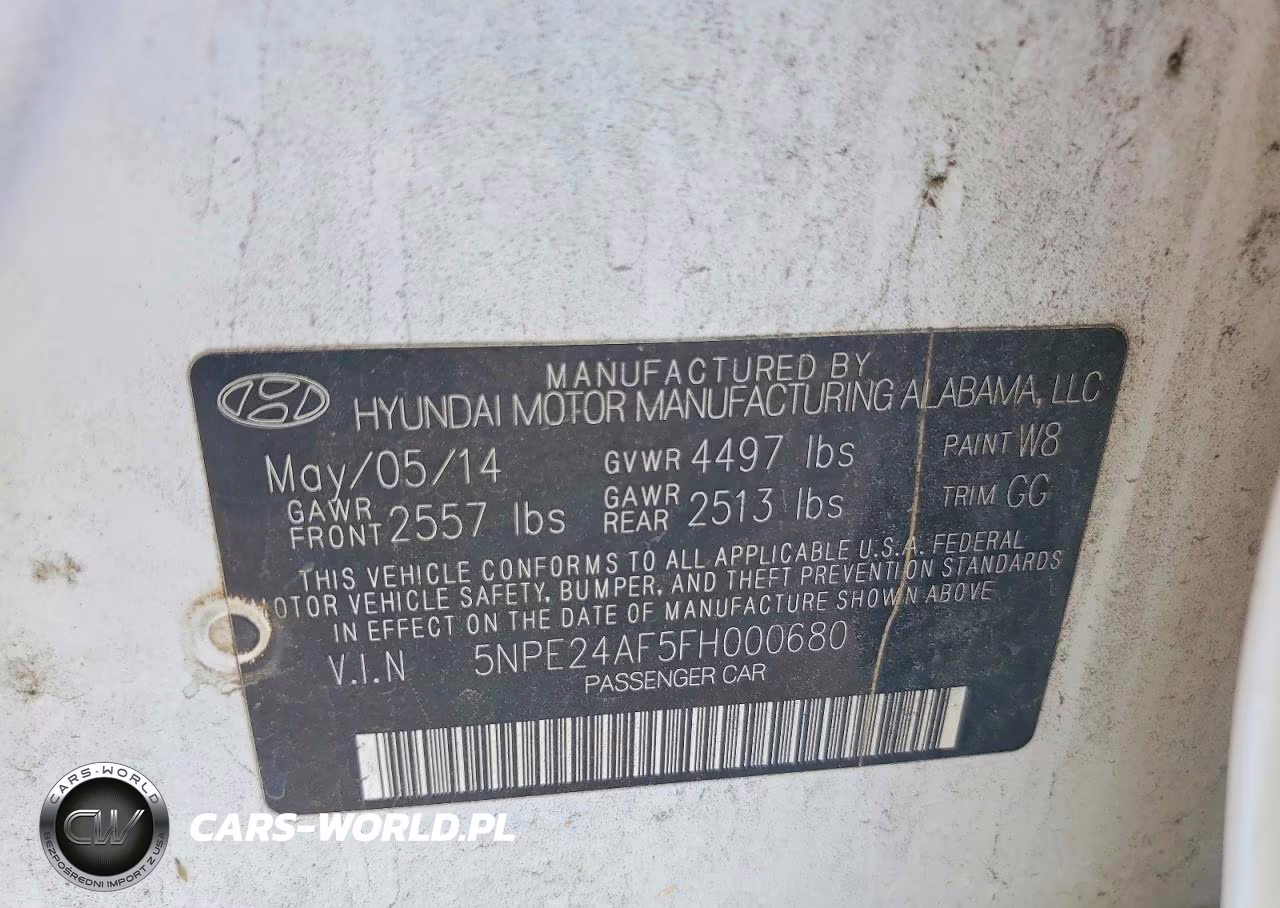 2015 Hyundai Sonata Se VIN:5NPE24AF5FH000680 - 12