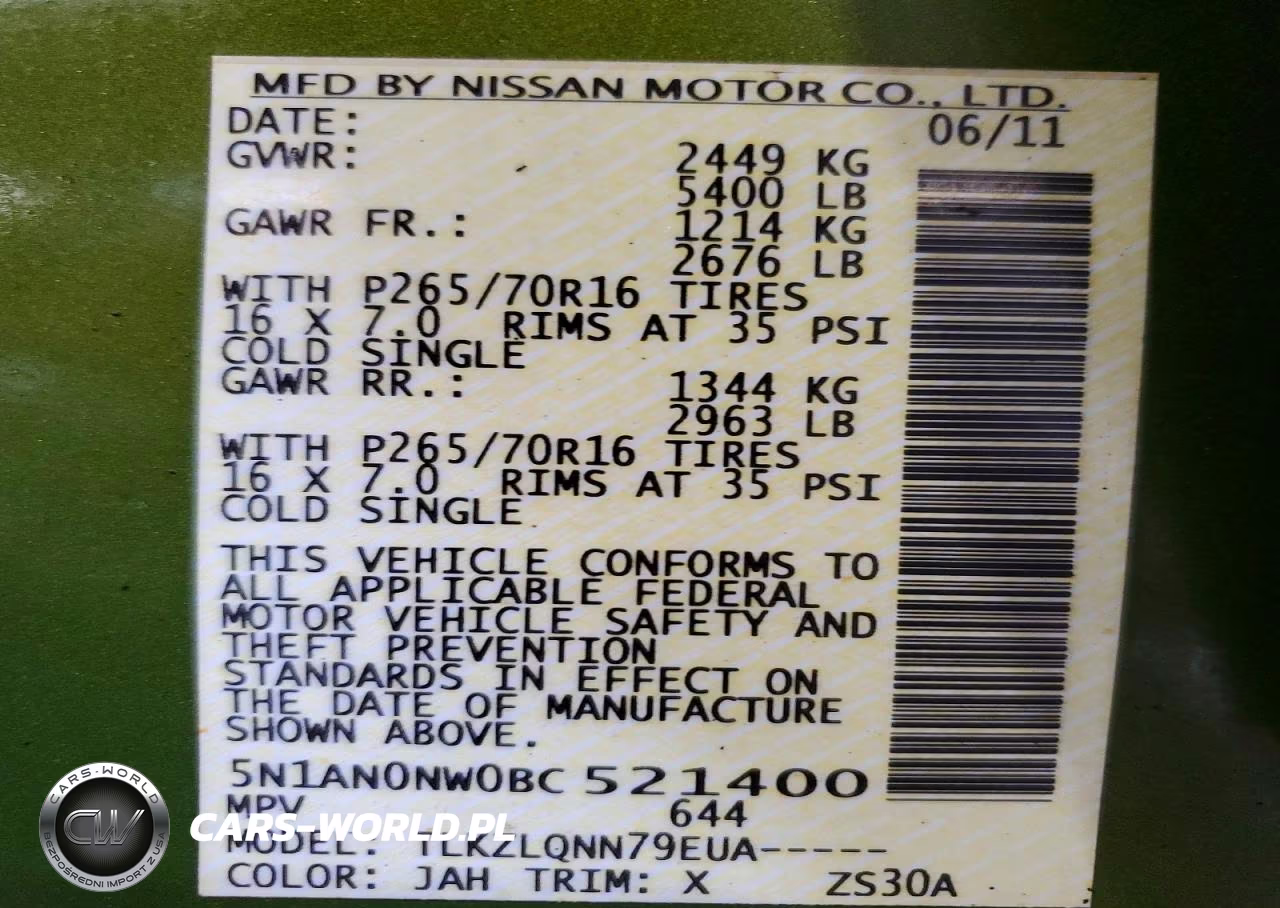 2011 Nissan Xterra X VIN:5N1AN0NW0BC521400 - 13