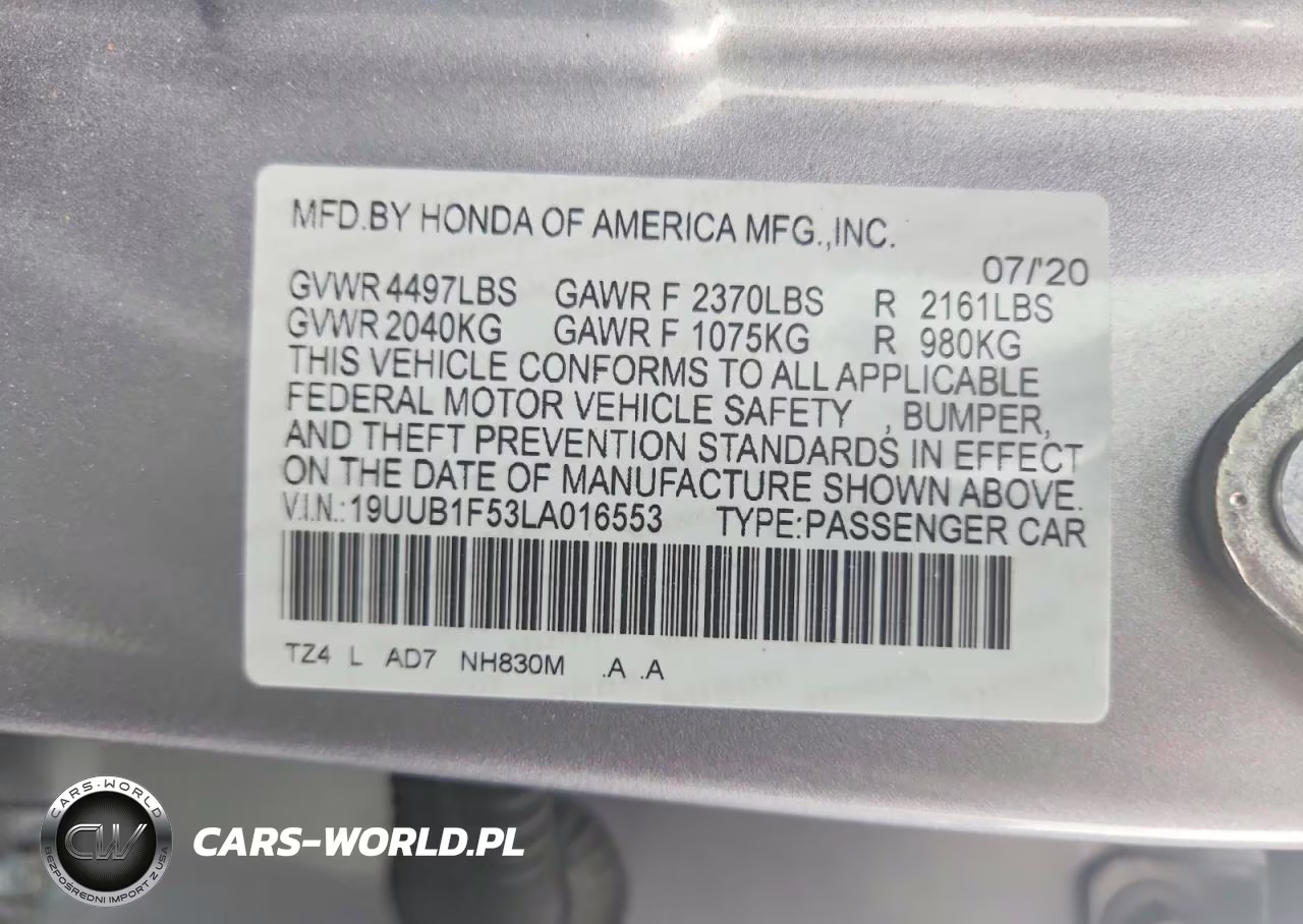 2020 Acura Tlx Technology VIN:19UUB1F53LA016553 - 12