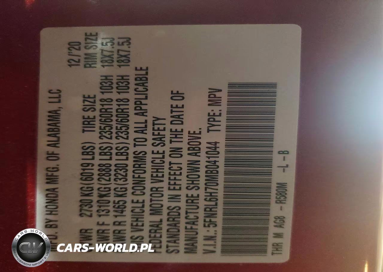 2021 Honda Odyssey Exl VIN:5FNRL6H70MB041044 - 13