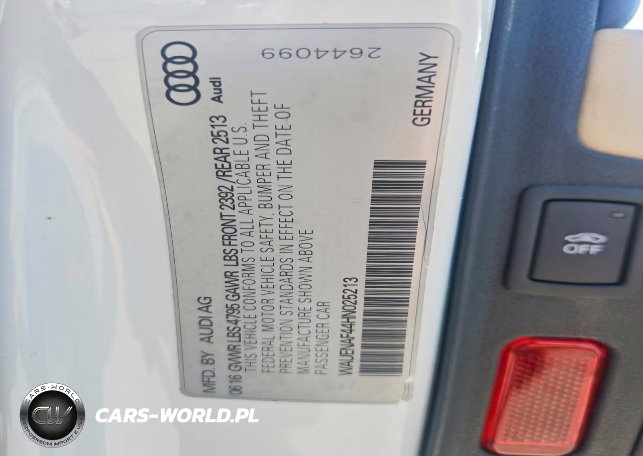 2017 Audi A4 Premium Plus VIN:WAUENAF44HN025213 - 12