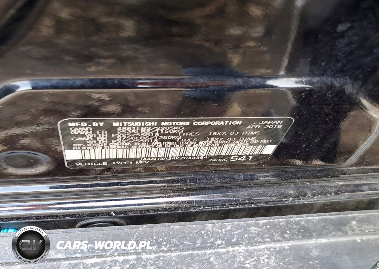 2019 Mitsubishi Outlander Se VIN:JA4AD3A34KZ048354 - 12