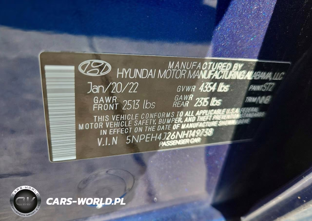 2022 Hyundai Sonata Limited VIN:5NPEH4J26NH149738 - 12