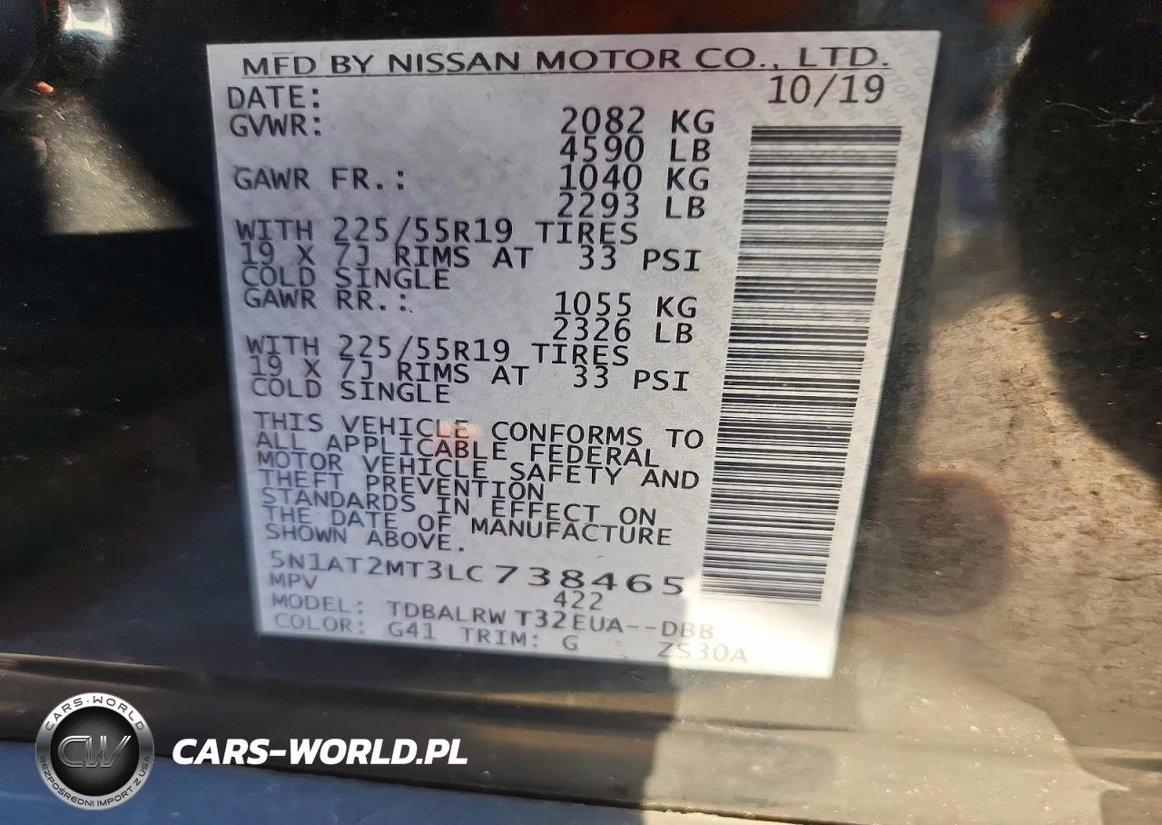 2020 Nissan Rogue Sl VIN:5N1AT2MT3LC738465 - 13