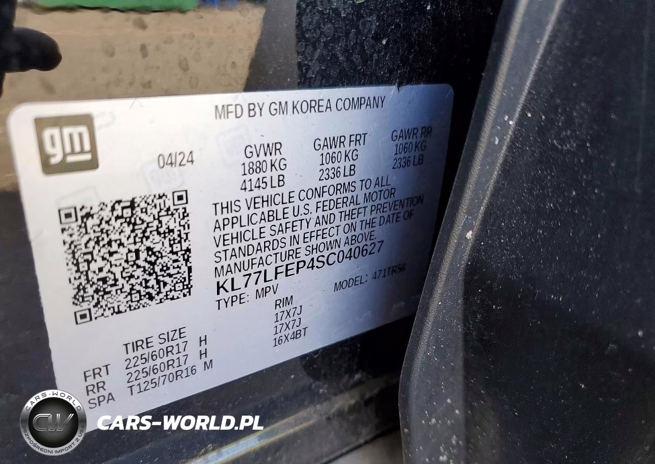 2025 Chevrolet Trax Ls VIN:KL77LFEP4SC040627 - 12