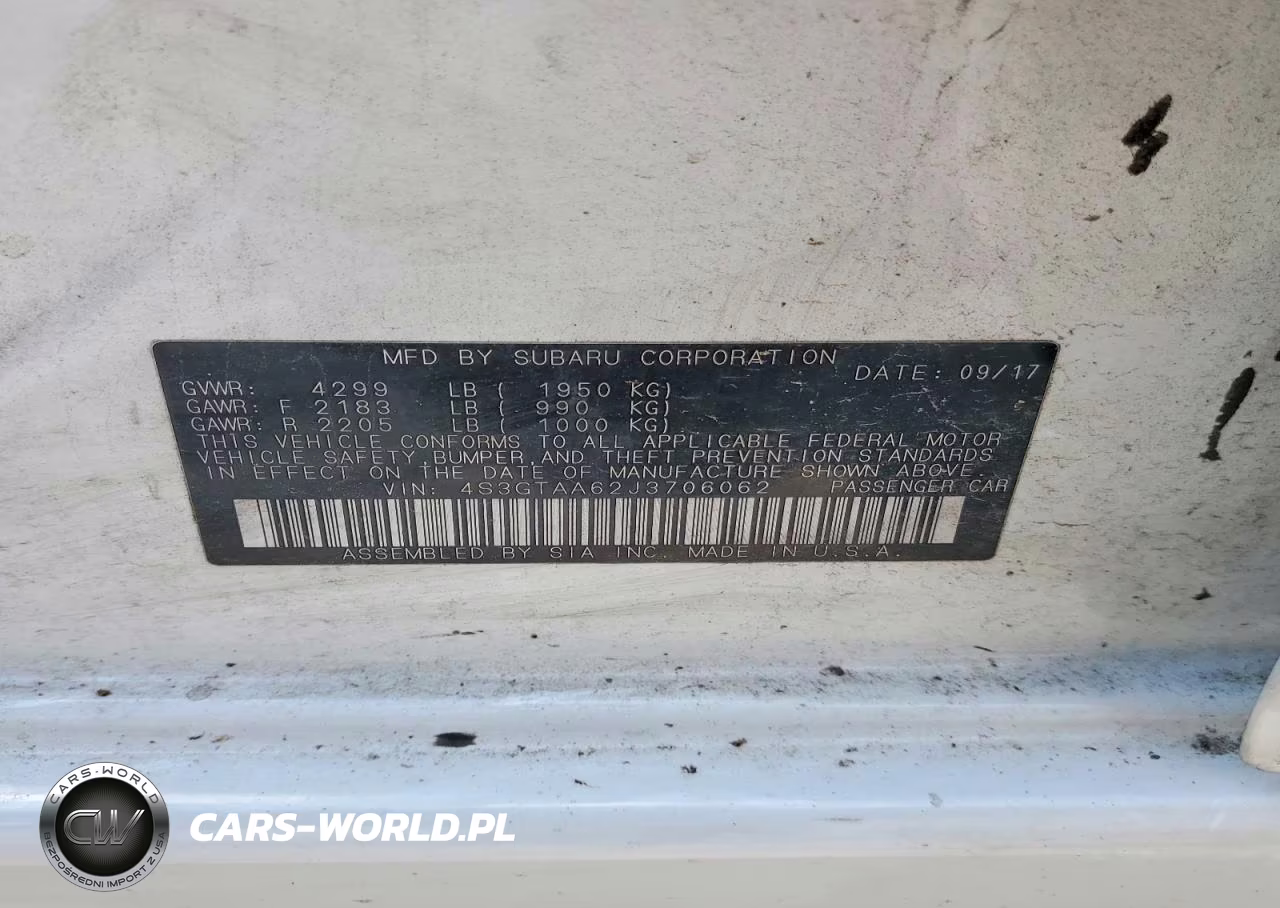 2018 Subaru Impreza VIN:4S3GTAA62J3706062 - 12