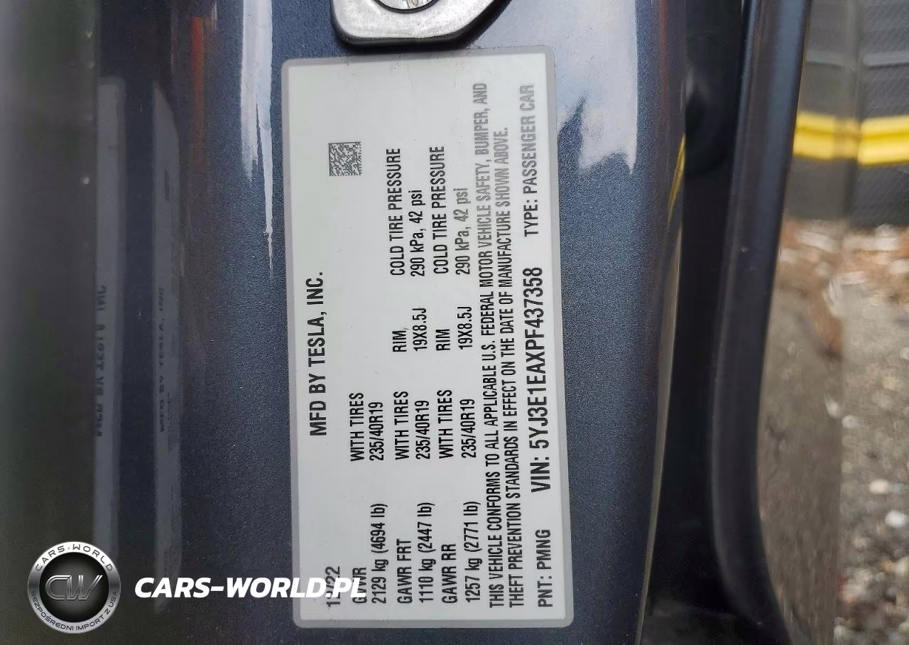 2023 Tesla Model 3 VIN:5YJ3E1EAXPF437358 - 12