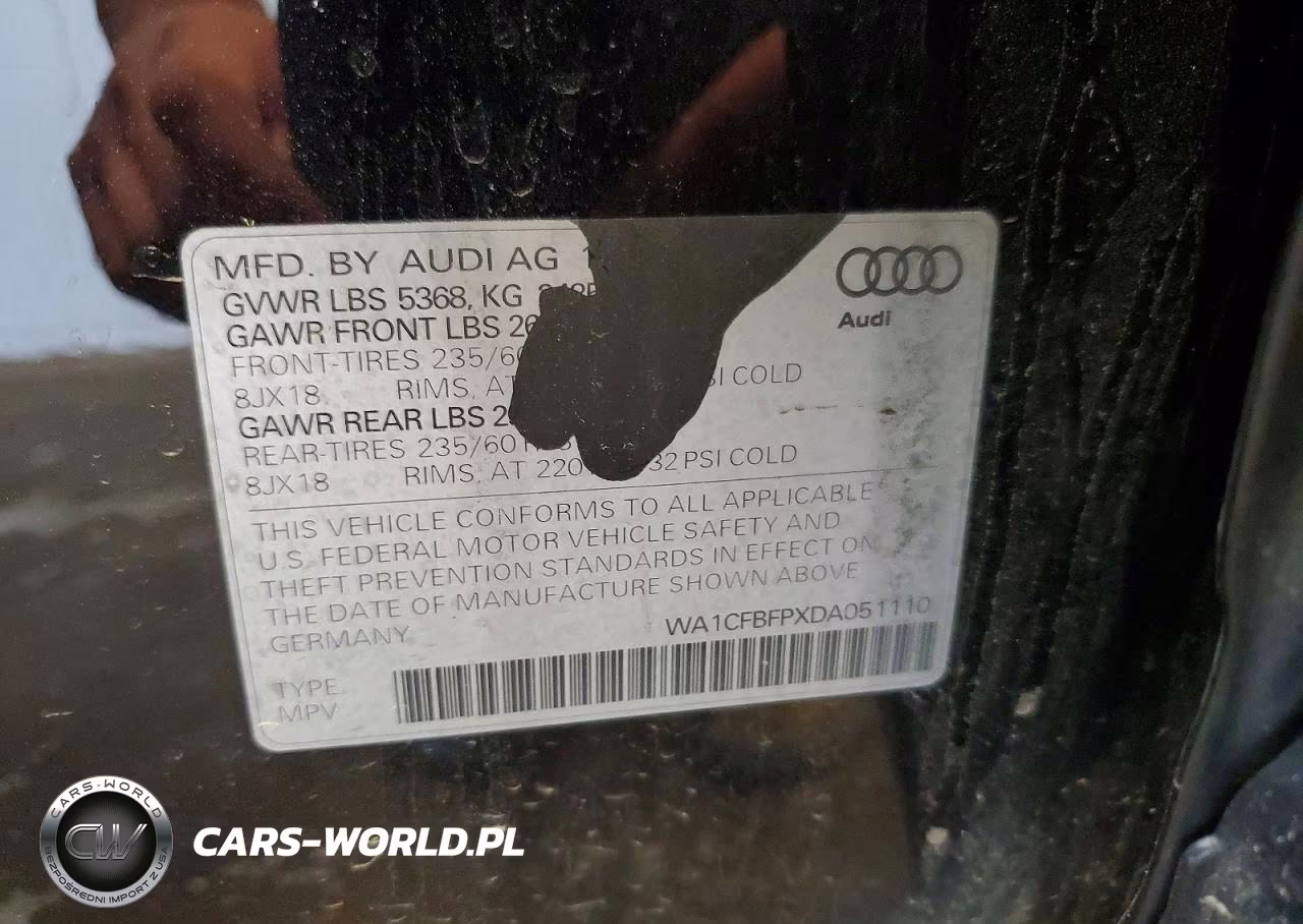 2013 Audi Q5 Premium VIN:WA1CFBFPXDA051110 - 13