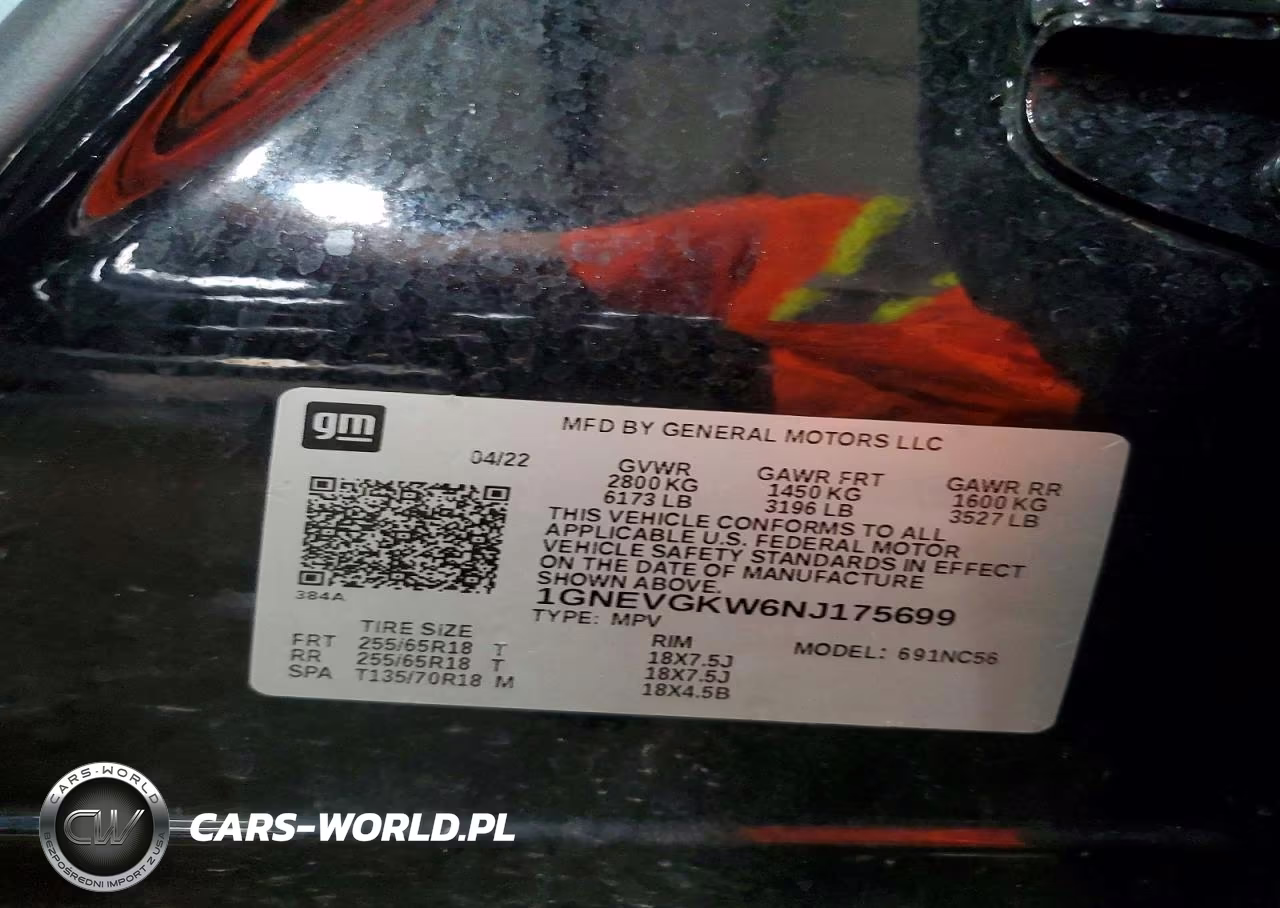 2022 Chevrolet Traverse Lt VIN:1GNEVGKW6NJ175699 - 14
