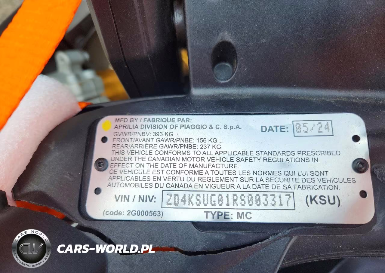 2024 Aprilia Rs 660 VIN:ZD4KSUG01RS003317 - 9