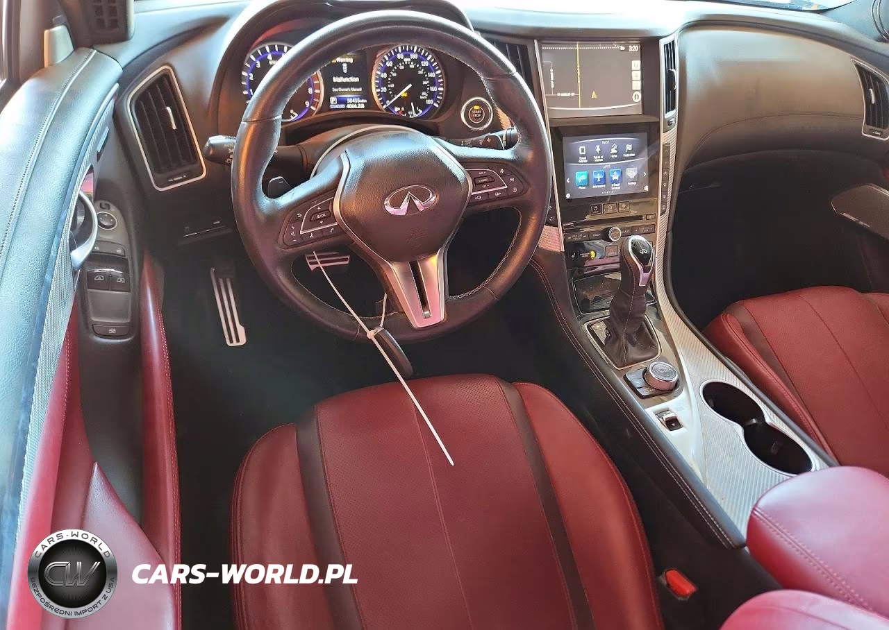 2019 Infiniti Q60 Red Sport 400 VIN:JN1FV7EK4KM360191 - 8