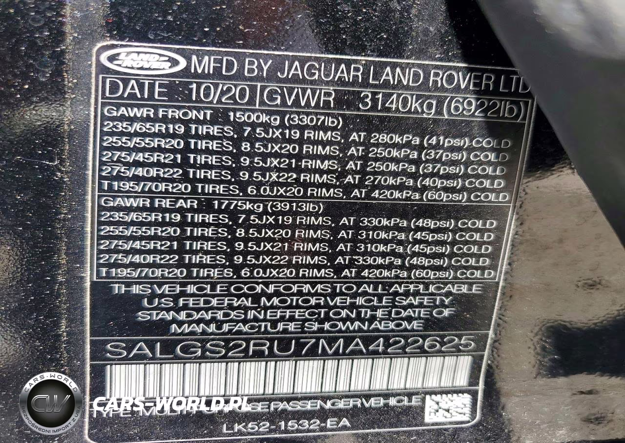 2021 Land Rover Range Rover Hse Westminster Edition VIN:SALGS2RU7MA422625 - 13