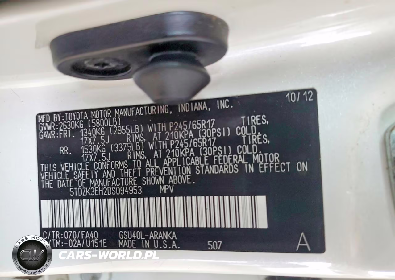 2013 Toyota Highlander Plus VIN:5TDZK3EH2DS094953 - 13