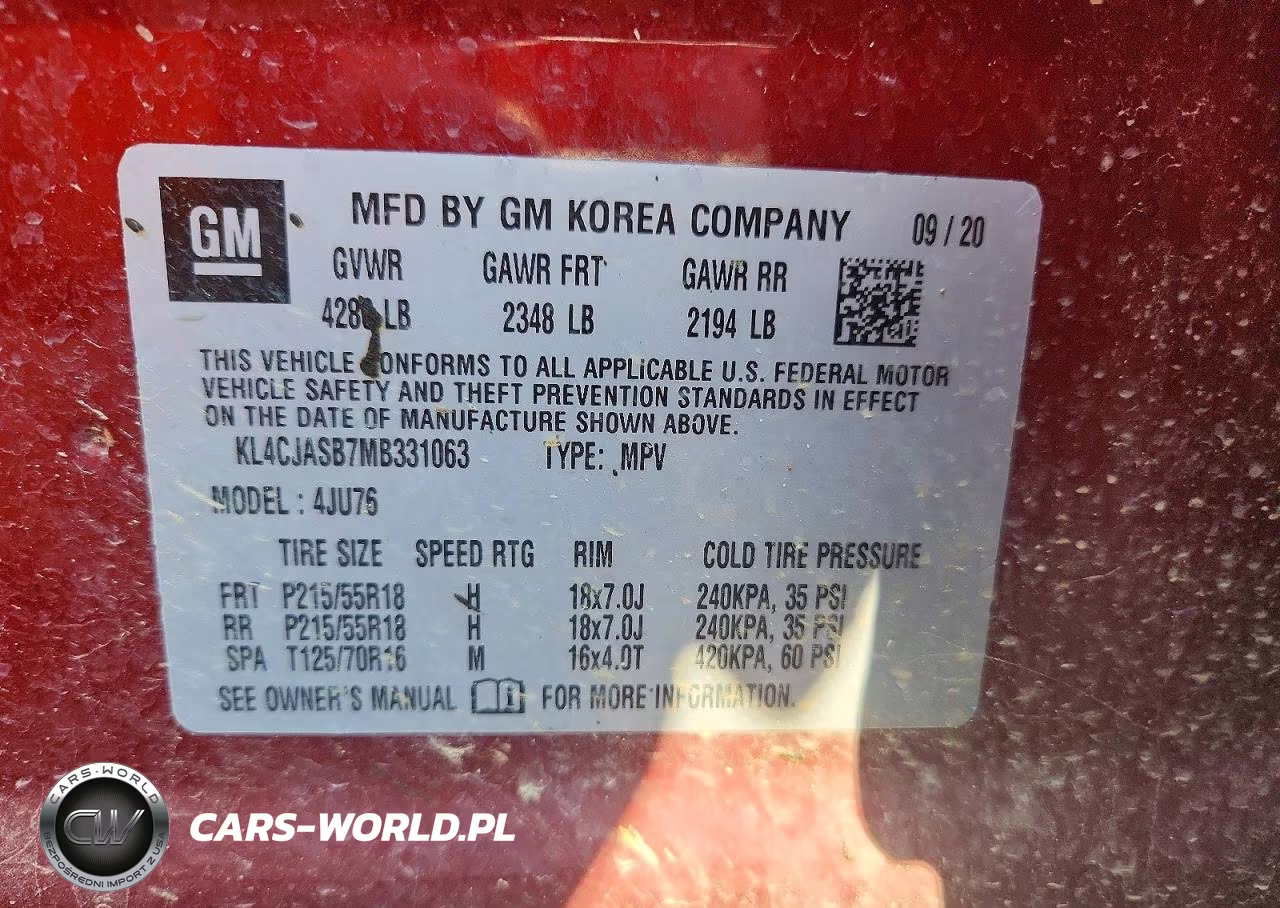 2021 Buick Encore Preferred VIN:KL4CJASB7MB331063 - 13