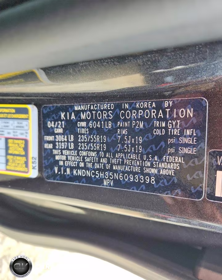 2022 Kia Carnival Ex VIN:KNDNC5H35N6093398 - 13