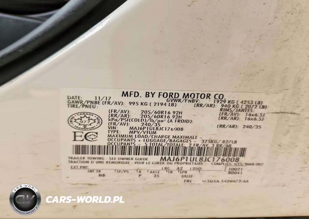 2018 Ford Ecosport Se VIN:MAJ6P1UL8JC176008 - 13