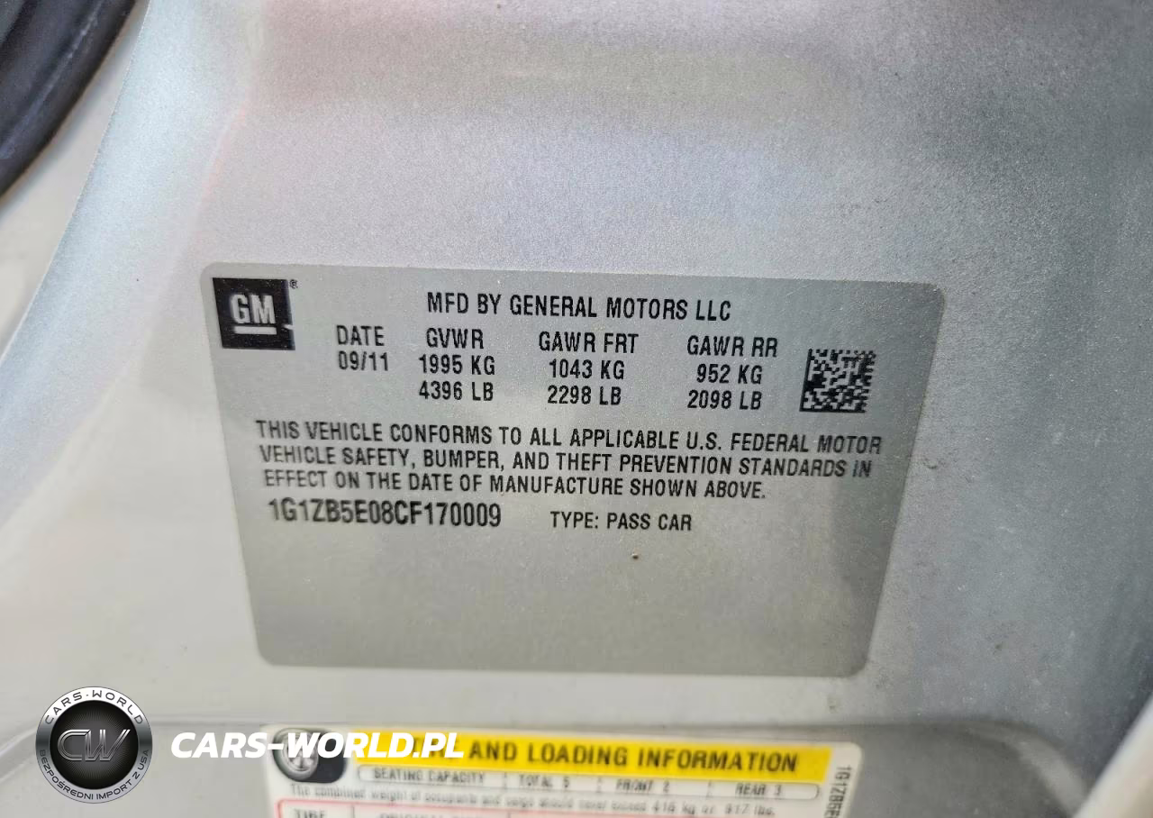 2012 Chevrolet Malibu Ls VIN:1G1ZB5E08CF170009 - 12