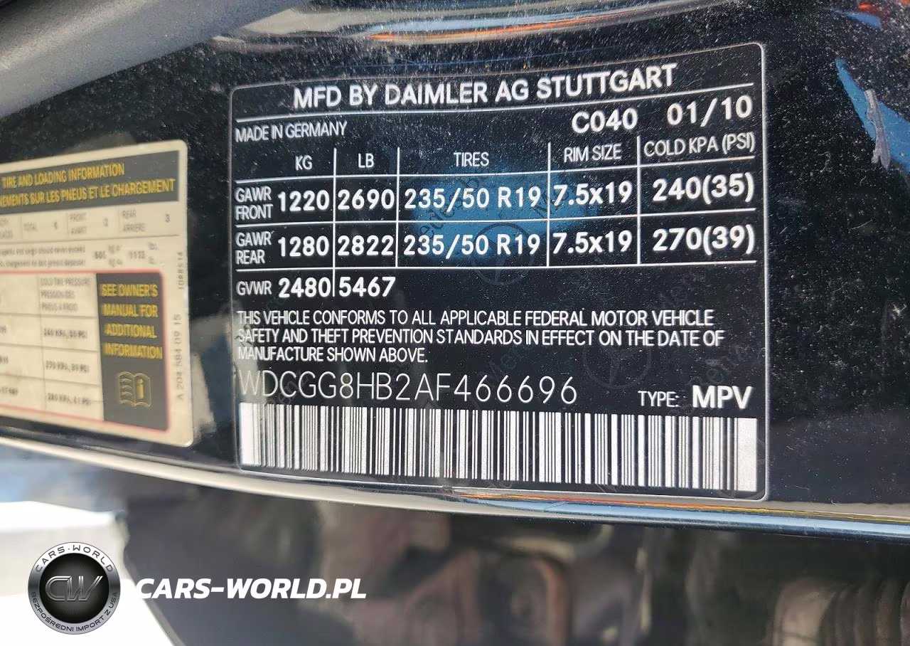 2010 Mercedes-Benz Glk 350 4Matic VIN:WDCGG8HB2AF466696 - 13