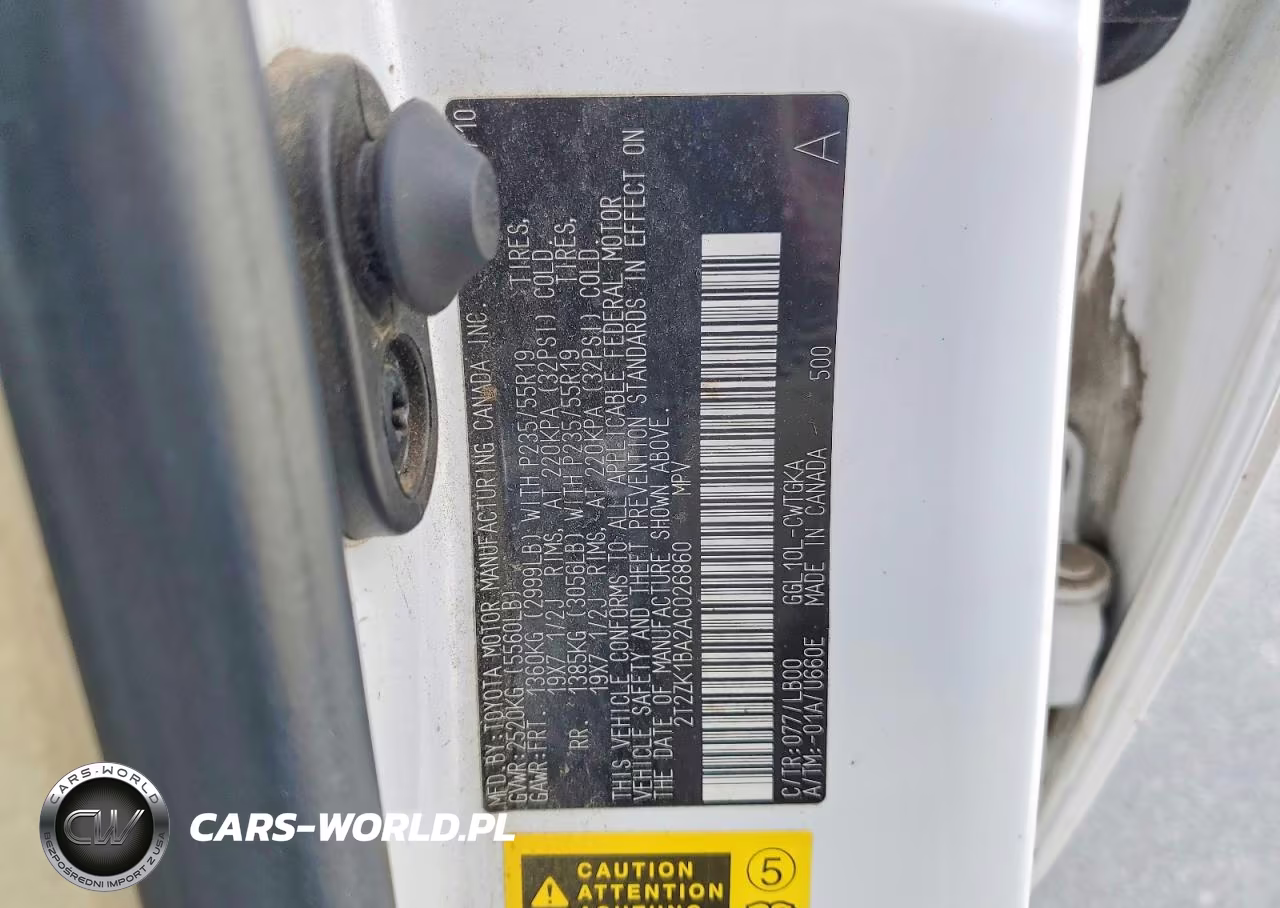 2010 Lexus Rx 350 VIN:2T2ZK1BA2AC026860 - 13