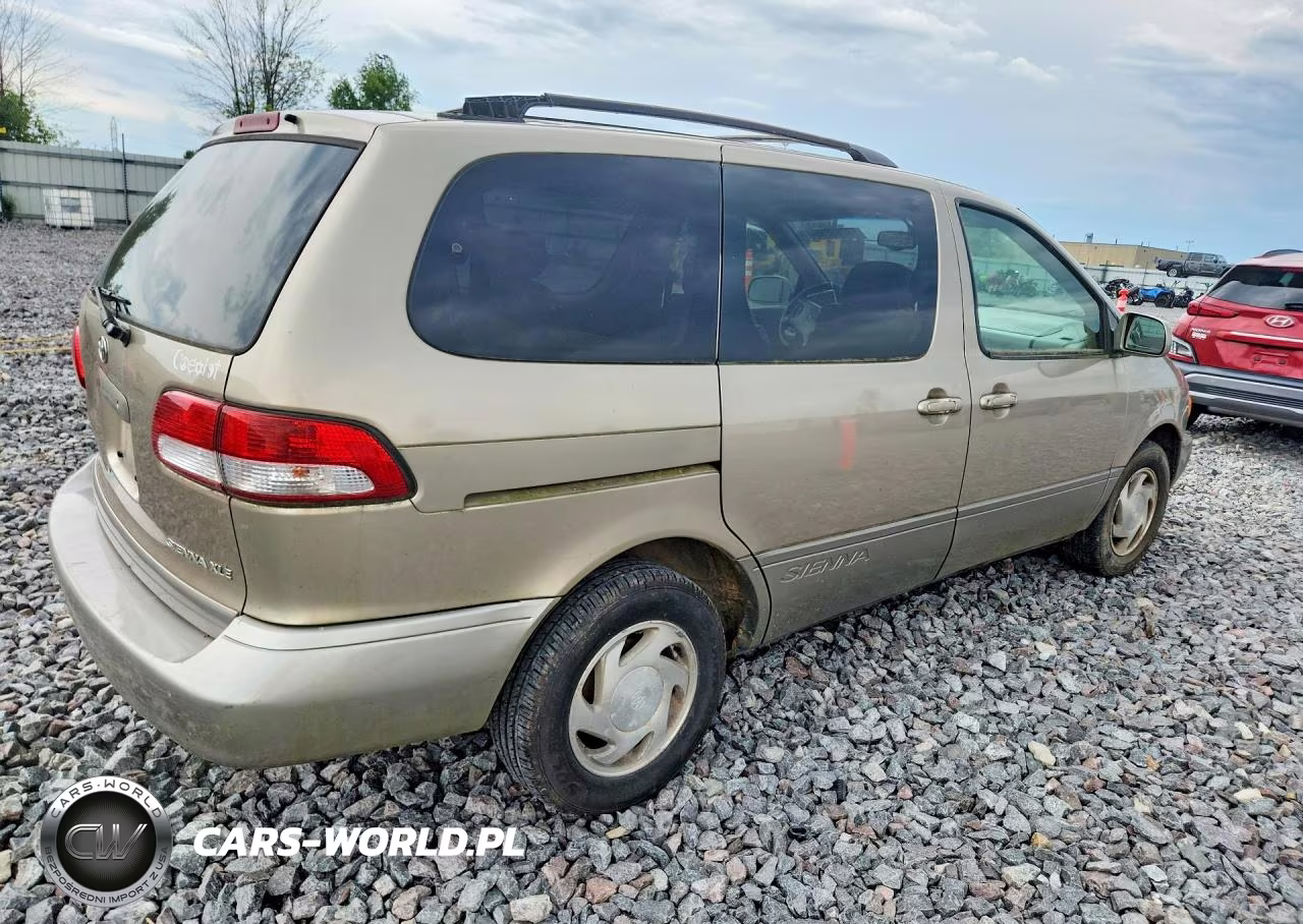 2002 Toyota Sienna Xle VIN:4T3ZF13C32U429875 - 3