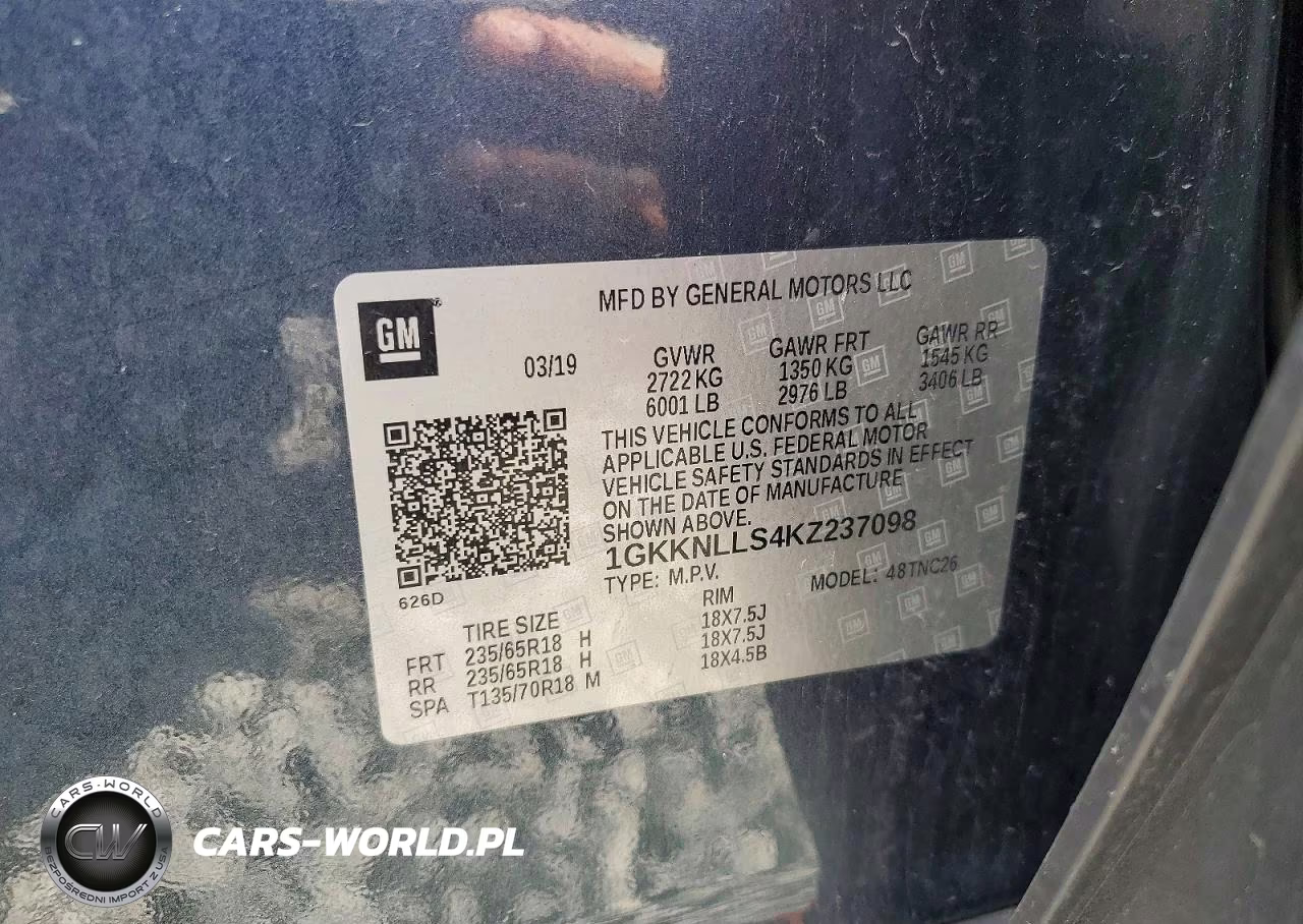2019 GMC Acadia Sle VIN:1GKKNLLS4KZ237098 - 13