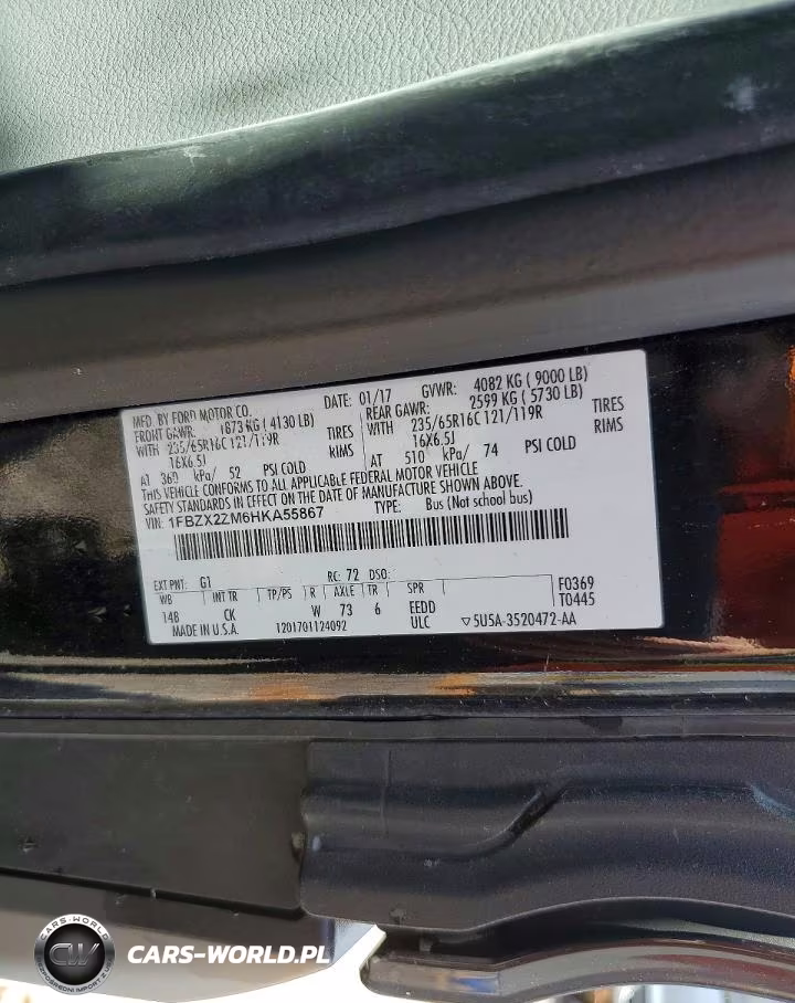 2017 Ford Transit T-350 VIN:1FBZX2ZM6HKA55867 - 13