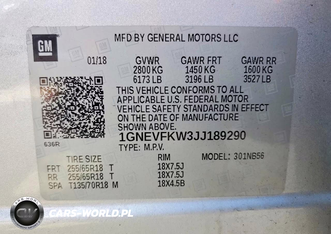 2018 Chevrolet Traverse Ls VIN:1GNEVFKW3JJ189290 - 14