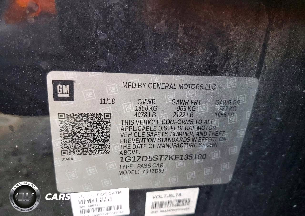 2019 Chevrolet Malibu Lt VIN:1G1ZD5ST7KF135100 - 12