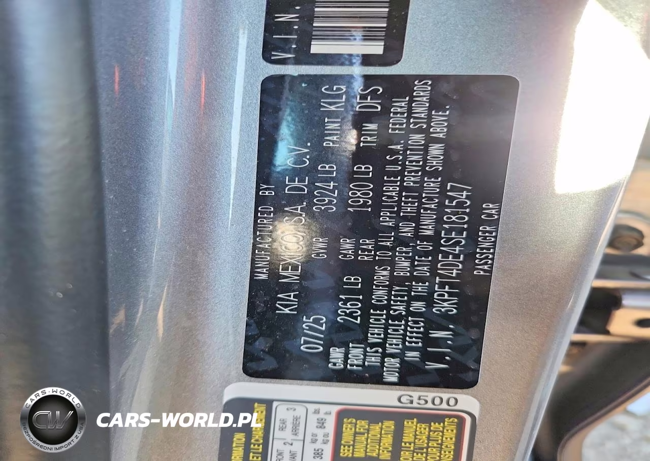 2025 Kia K4 Lxs VIN:3KPFT4DE4SE181547 - 12