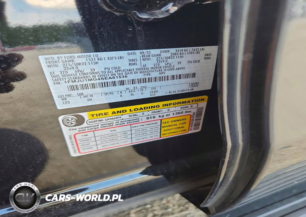 2025 Ford Expedition Platinum VIN:1FMJU1MG4SEA61536 - 13