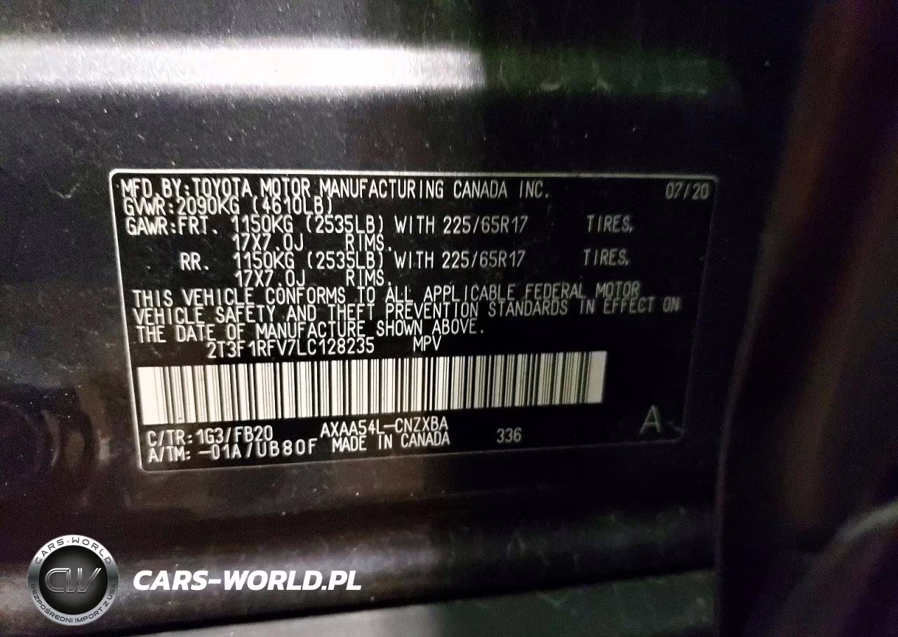 2020 Toyota Rav4 Le VIN:2T3F1RFV7LC128235 - 13