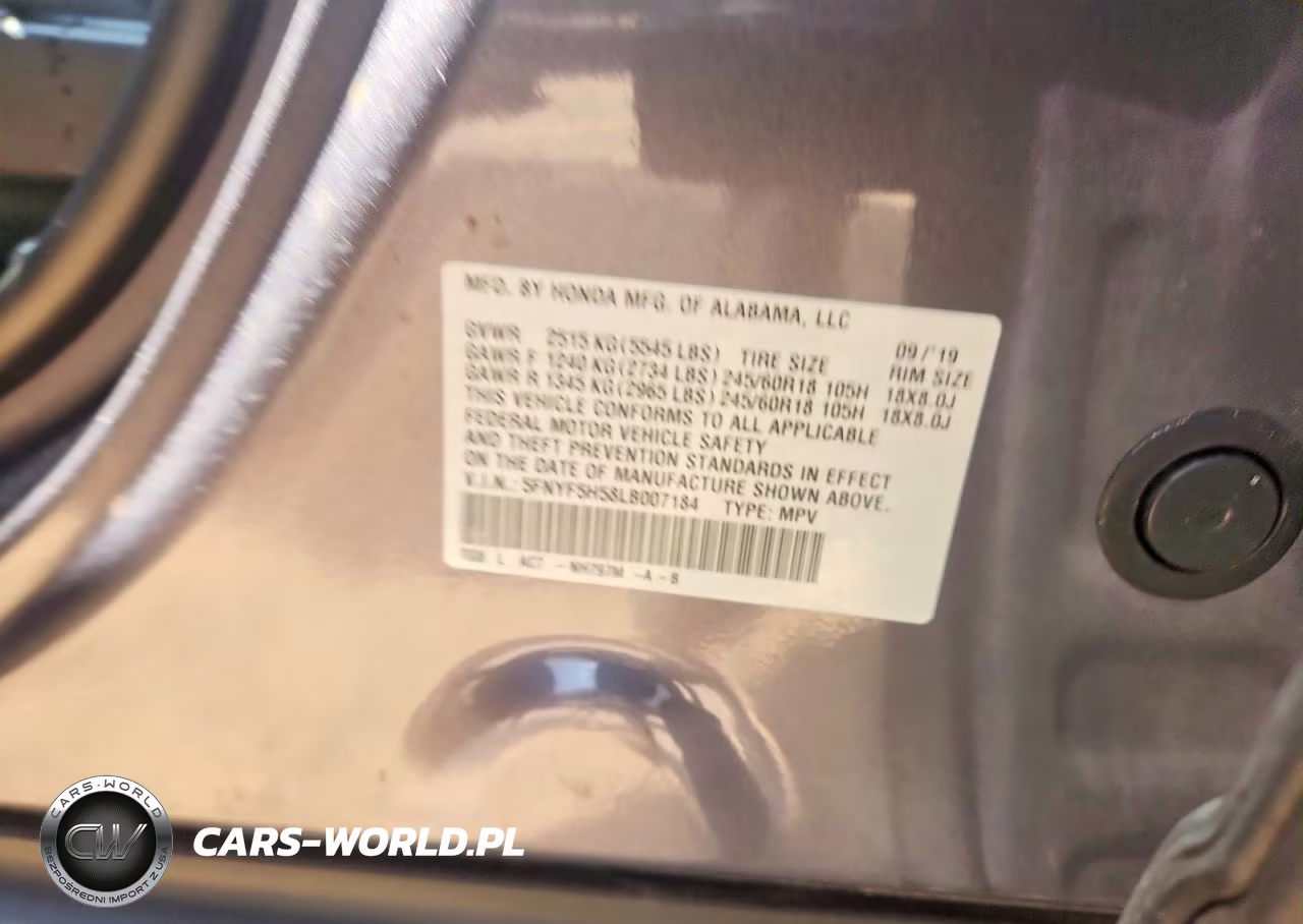 2020 Honda Pilot Exl VIN:5FNYF5H58LB007184 - 13