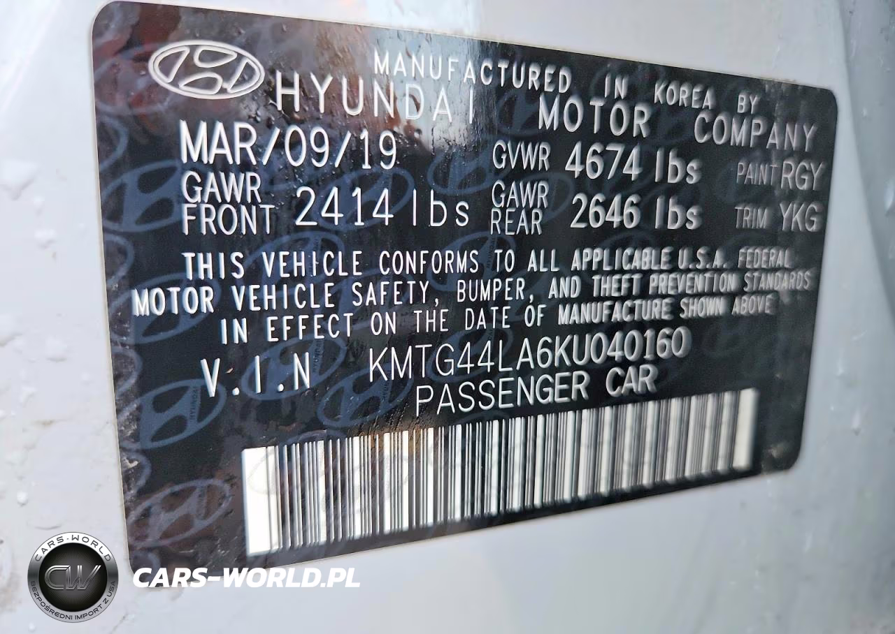 2019 Genesis G70 2.0T Advanced VIN:KMTG44LA6KU040160 - 13
