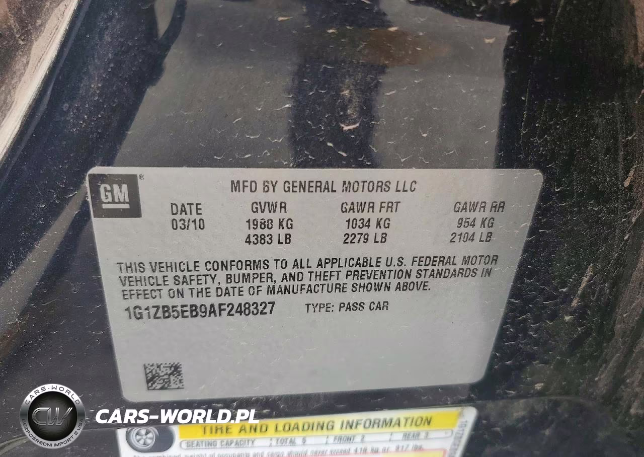 2010 Chevrolet Malibu Ls VIN:1G1ZB5EB9AF248327 - 12