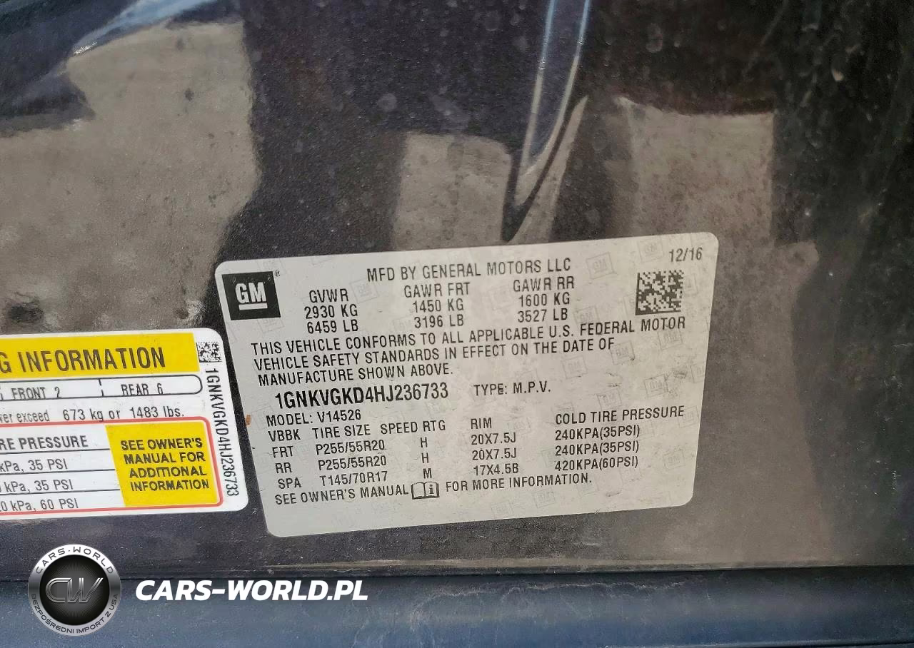 2017 Chevrolet Traverse Lt VIN:1GNKVGKD4HJ236733 - 12